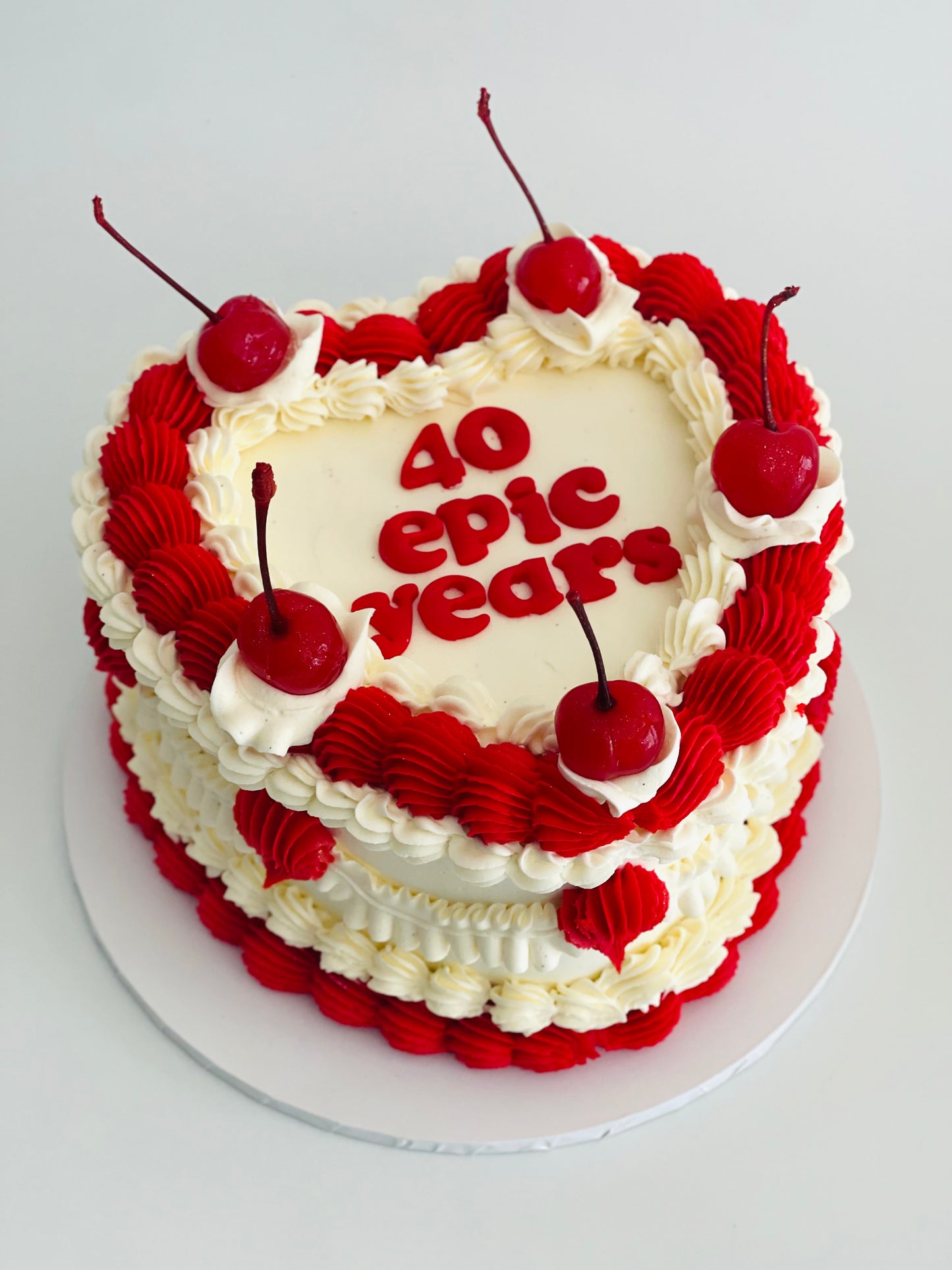 Vintage Heart Cake