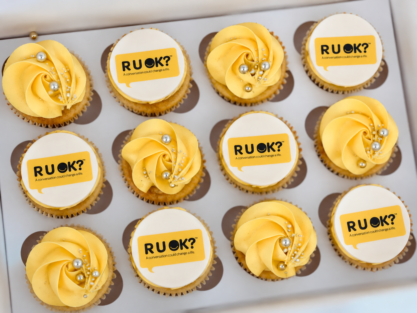 R U OK mini Cupcakes with images