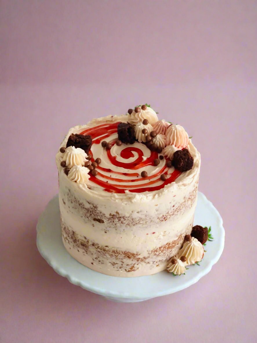 vanilla Strawberry Cake