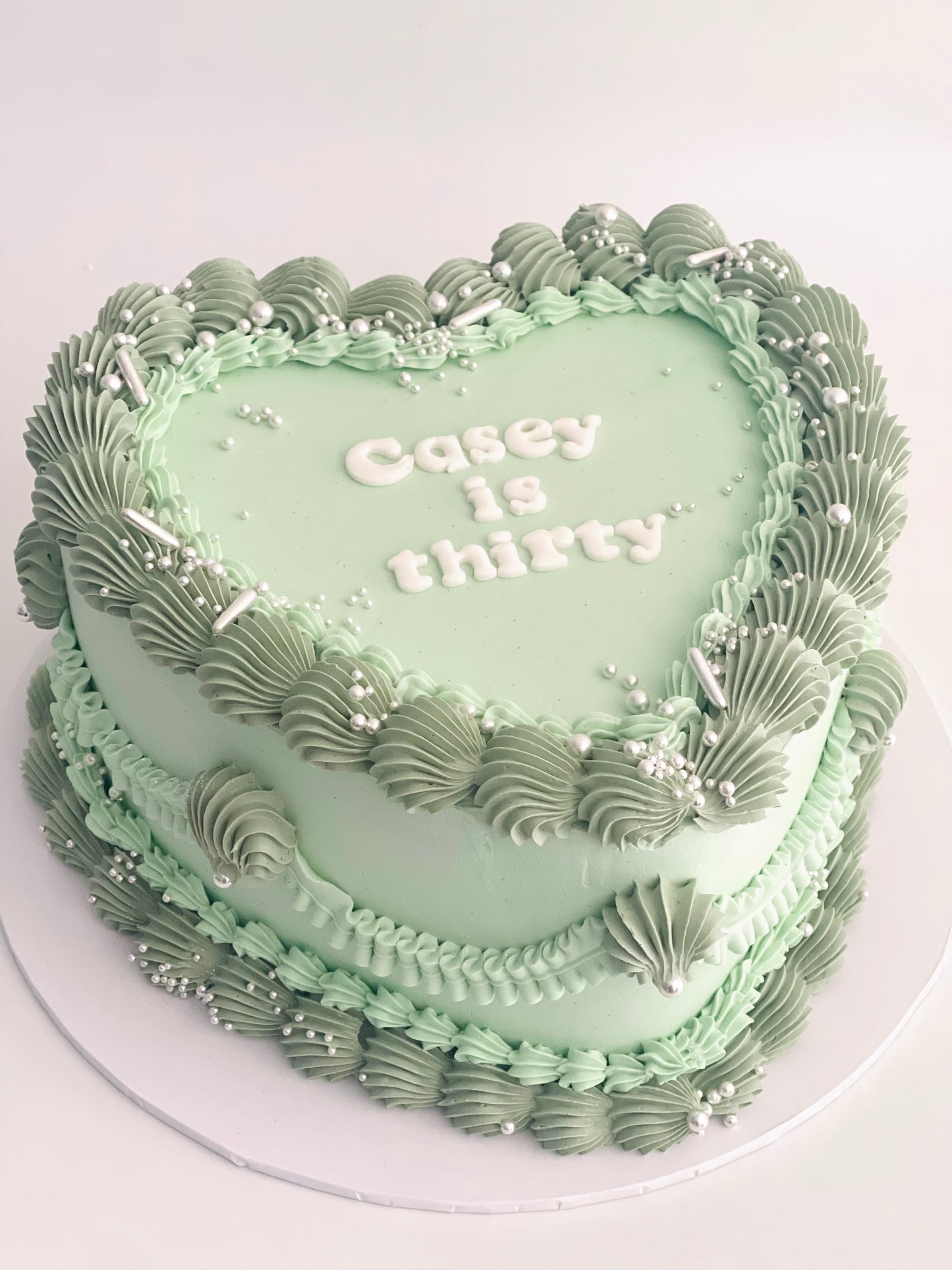Vintage Heart Cake