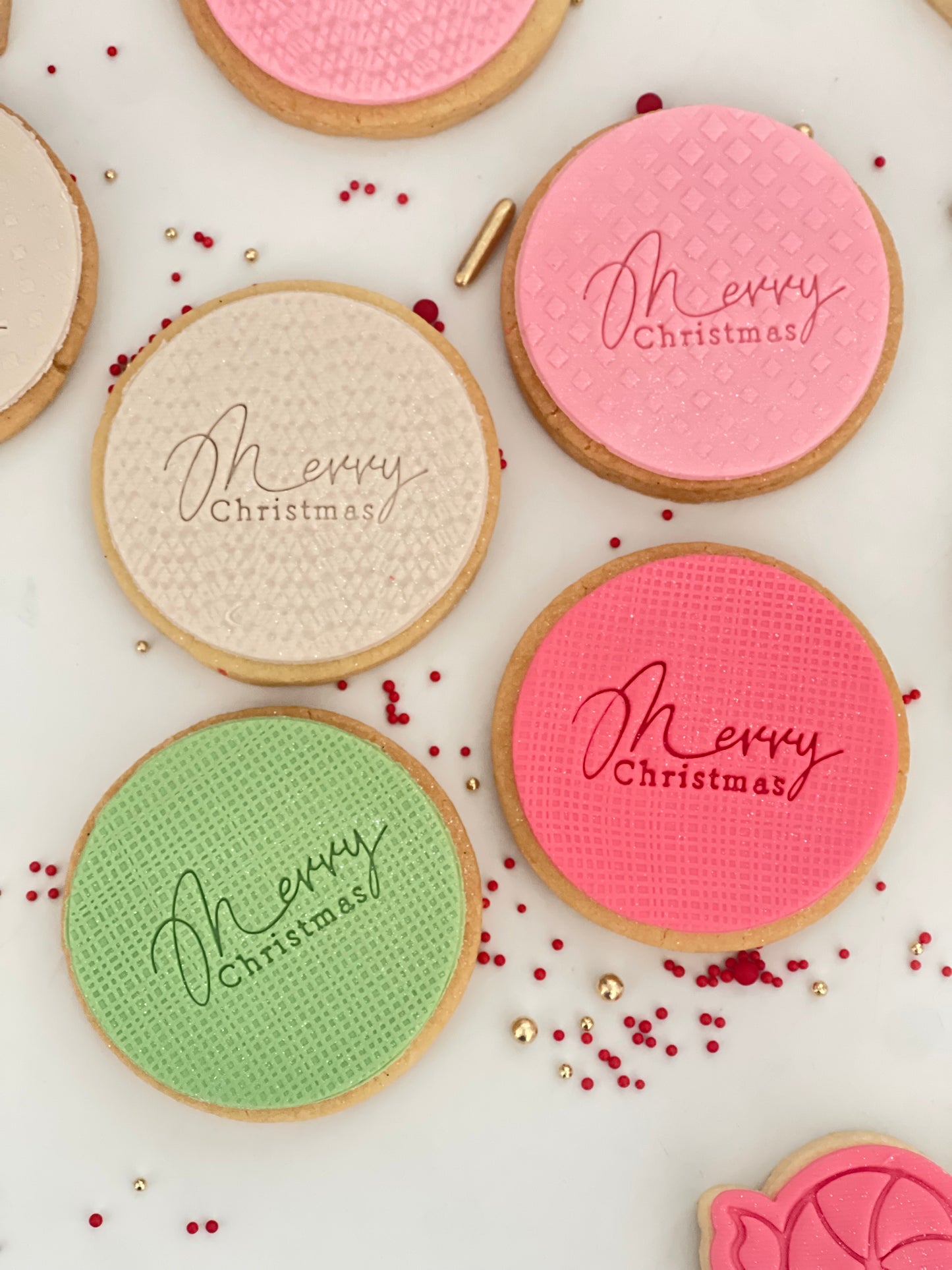 Merry Christmas Cookies Pack of 4