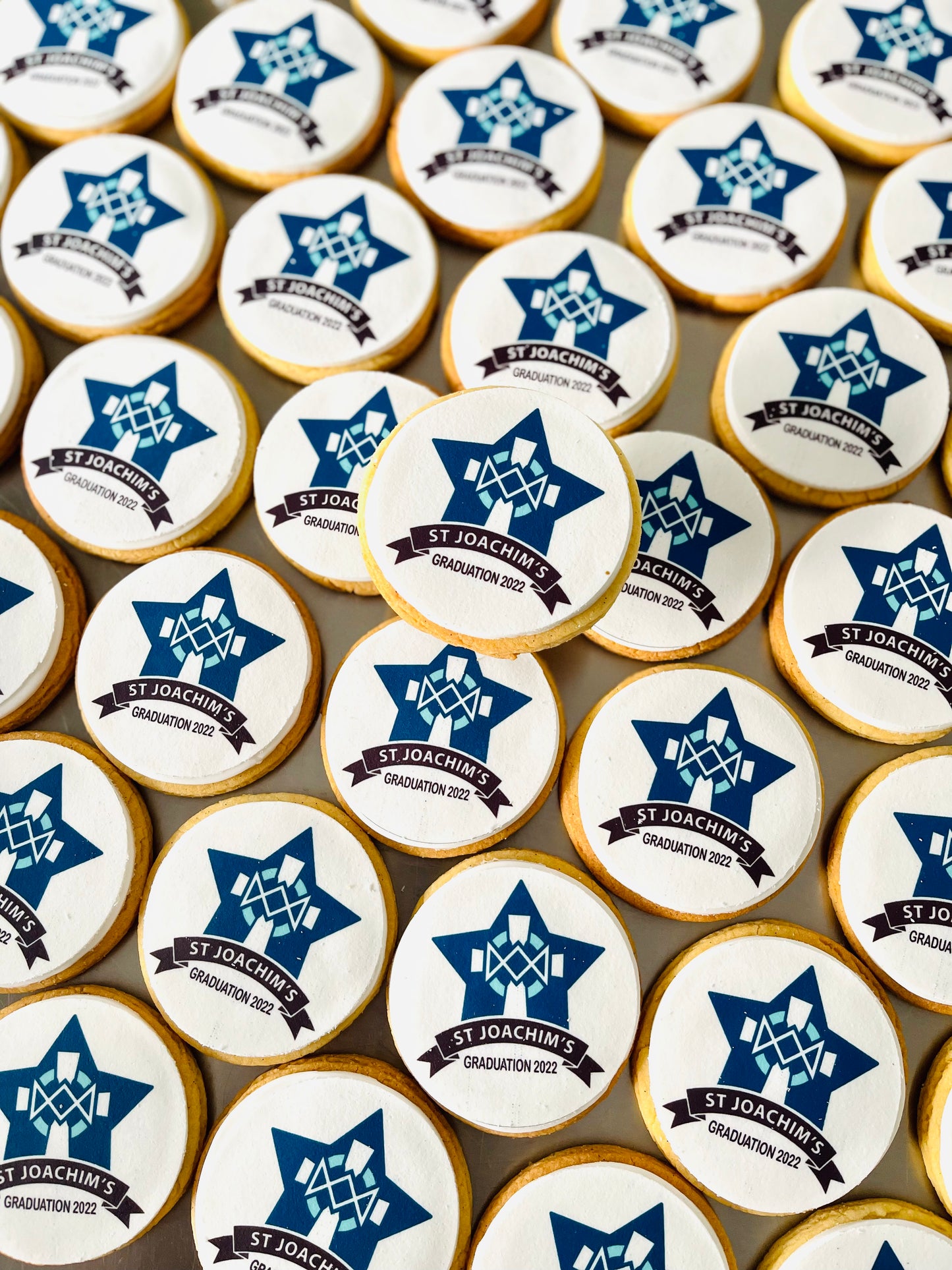 sugar cookies with edible logo