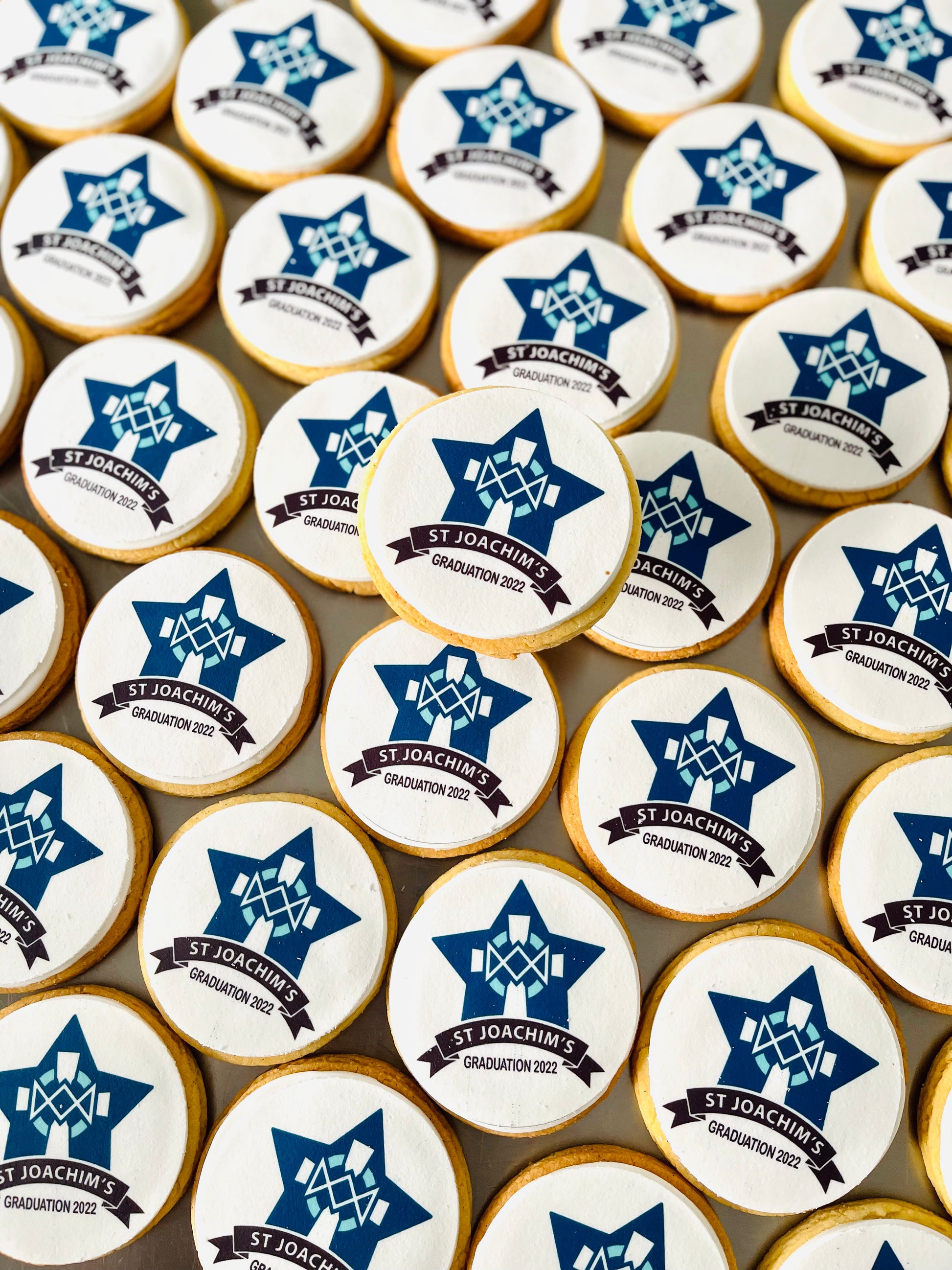 sugar cookies with edible logo