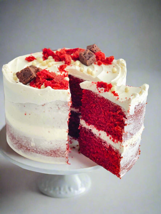 Moist and tender Red Velvet Cake