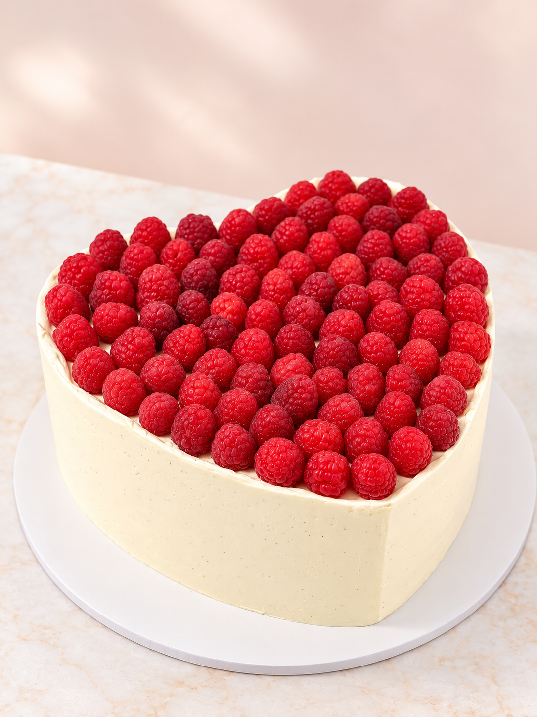 Berry | Raspberry Heart Cake