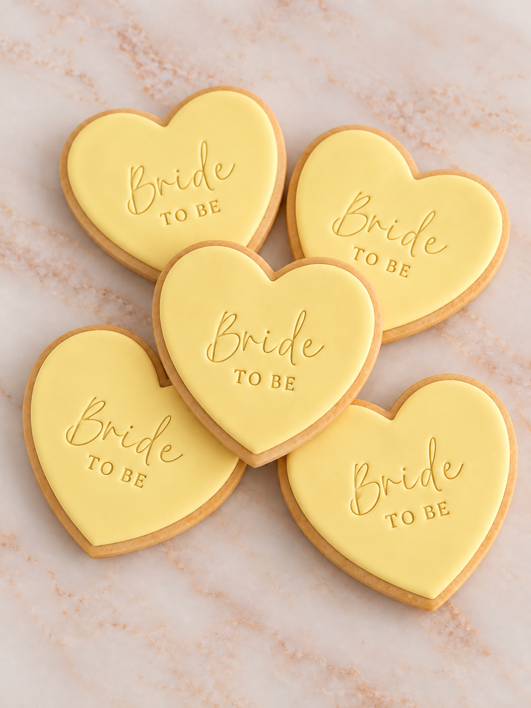 Bride to Be Heart Cookies