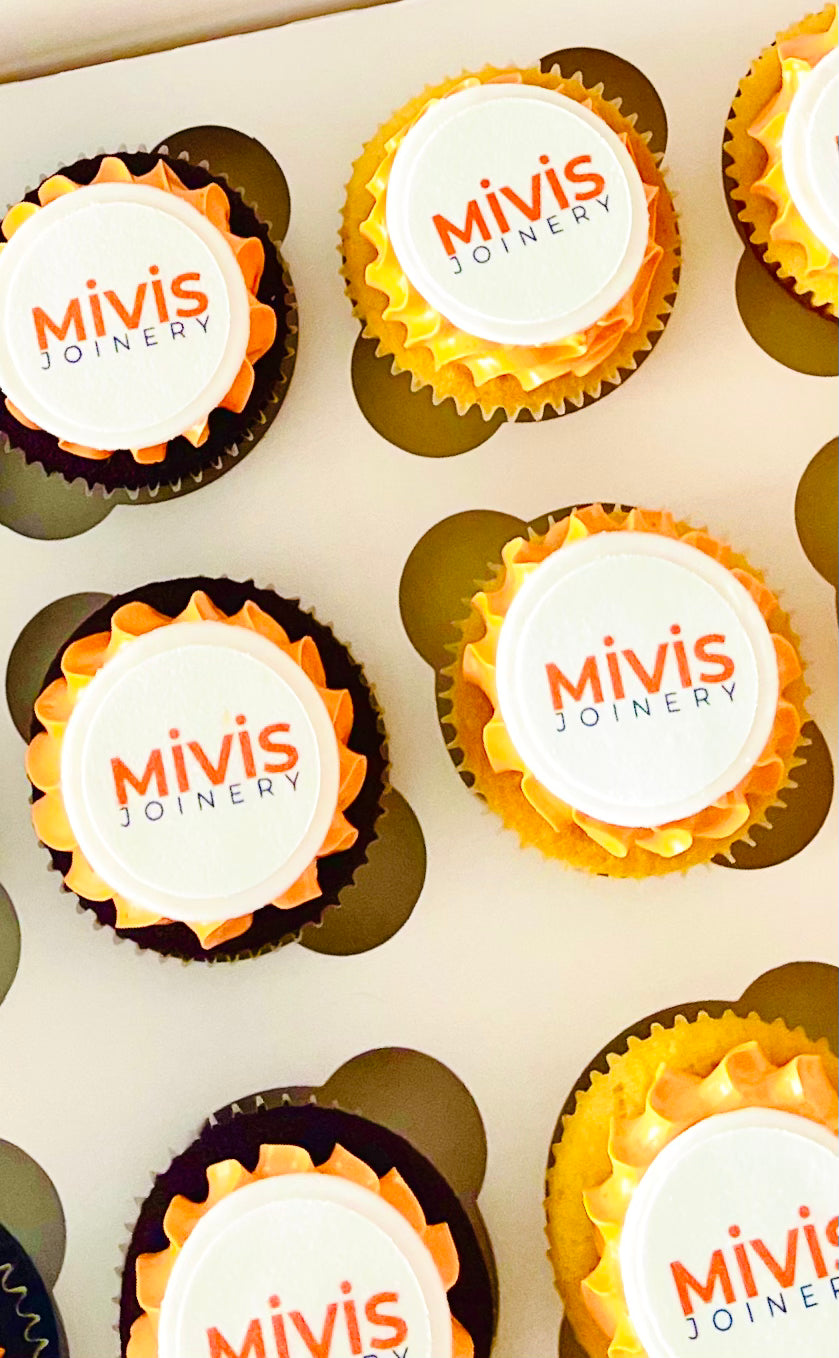 Custom Corporate Brisbane cupcakes