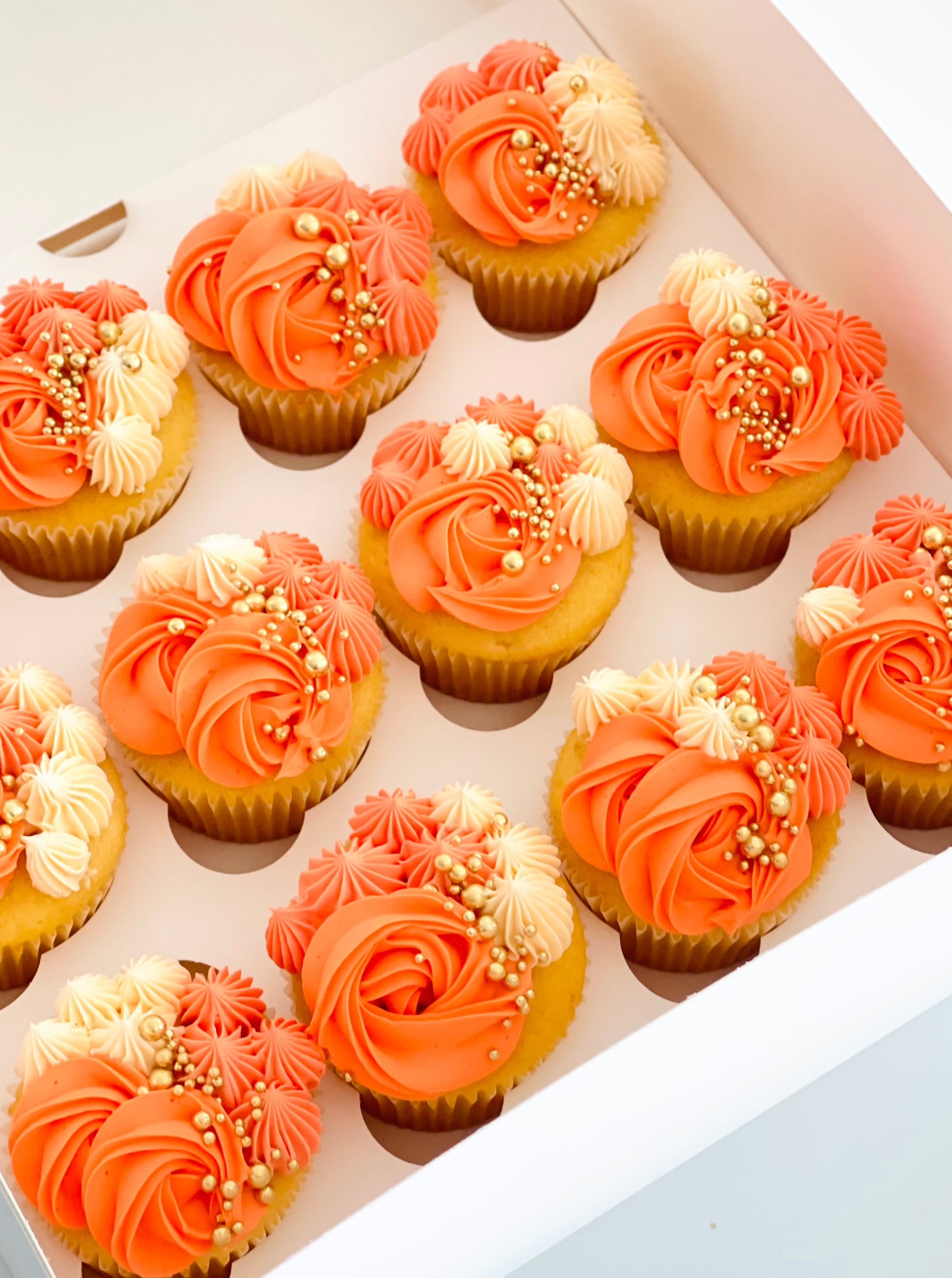 customisable floral cupcakes with delivery Brisbane