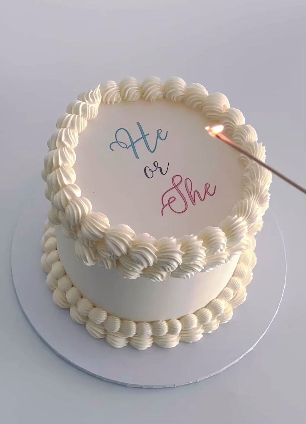Burn away cake