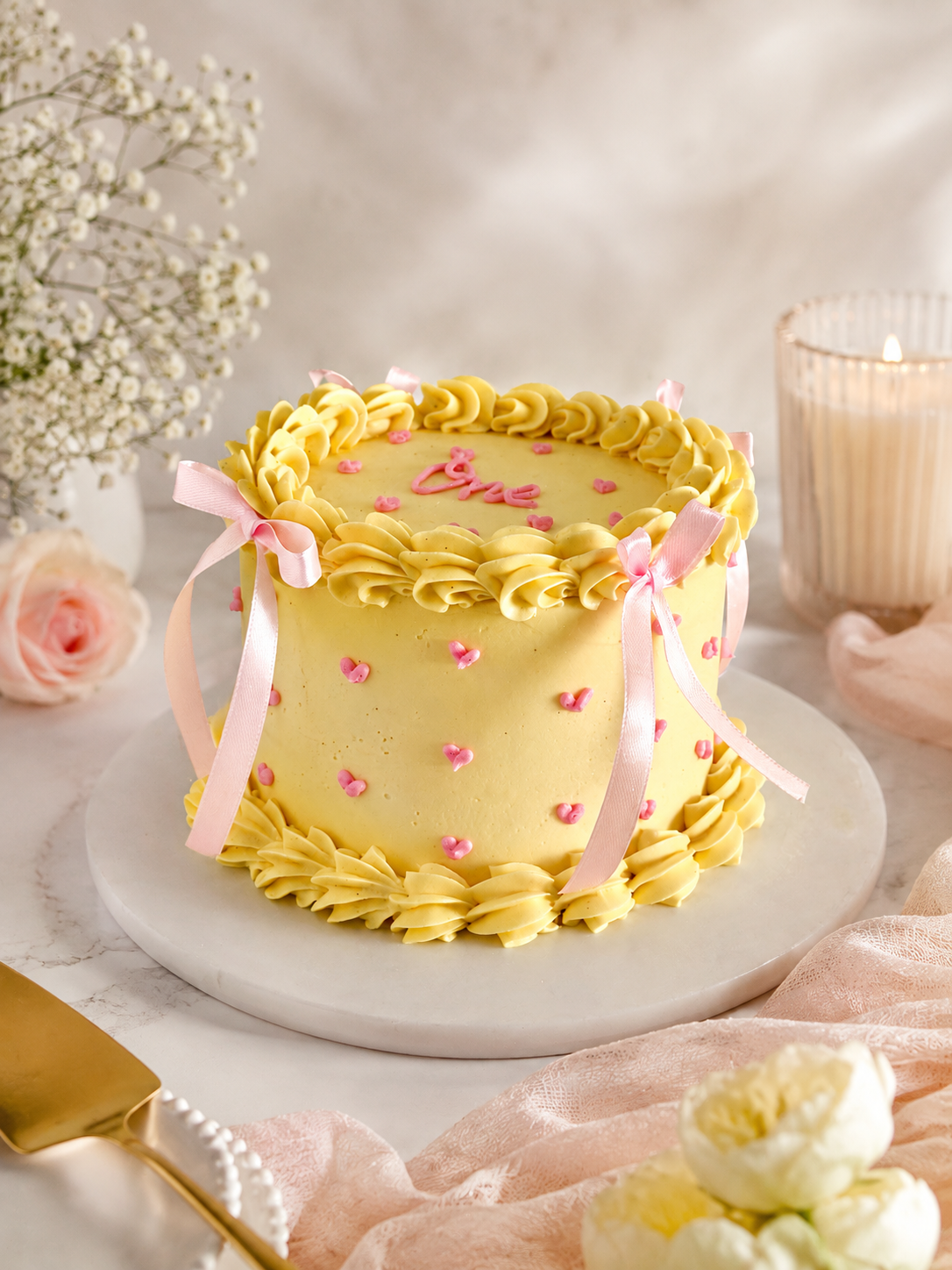 Darling | Vintage Cake with Hearts