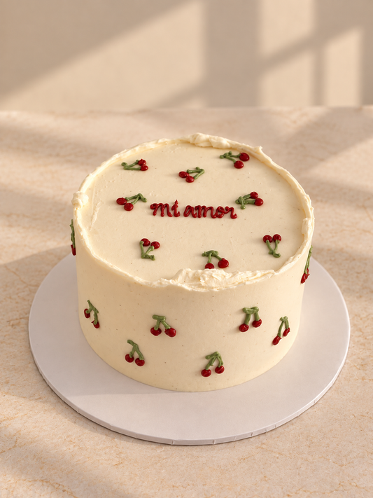 Ma Chérie | Piped Cherry Cake
