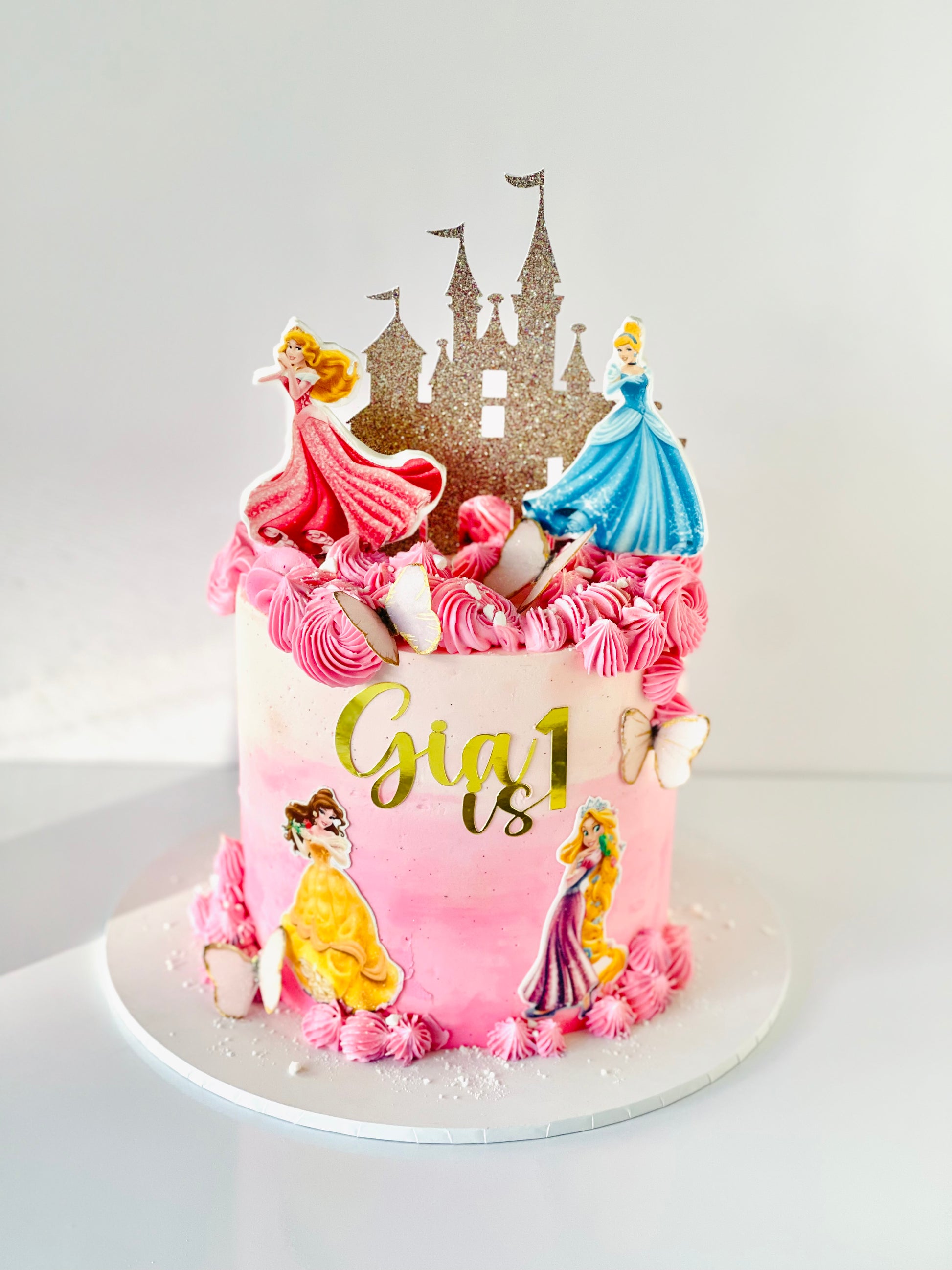 Adorable princess birthday cake