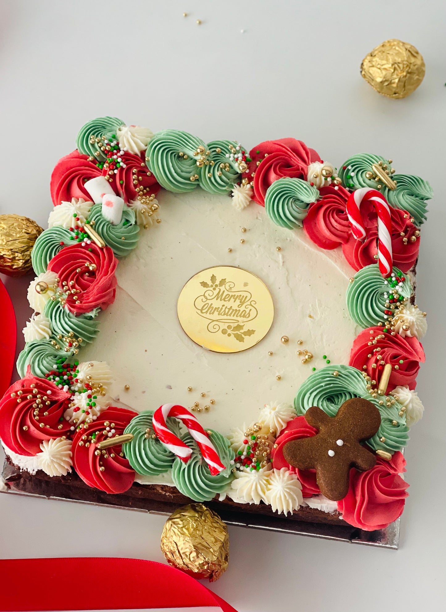 Christmas slab cake