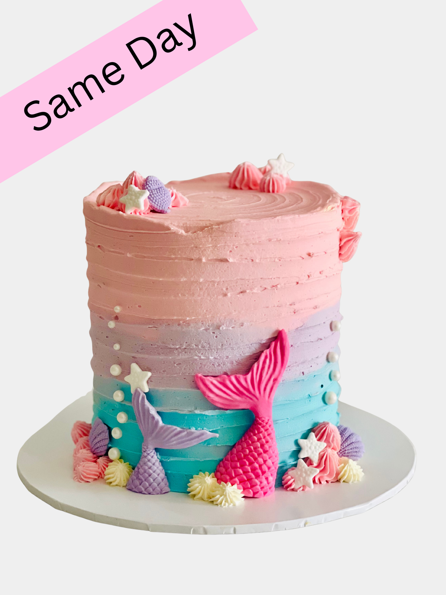 Mermaid Cake - same day