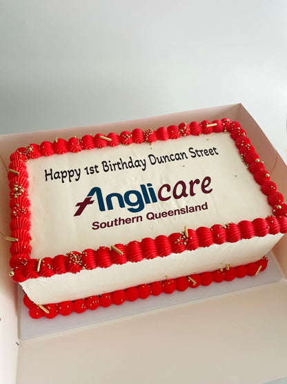 Corporate Slab cake for Anglicare