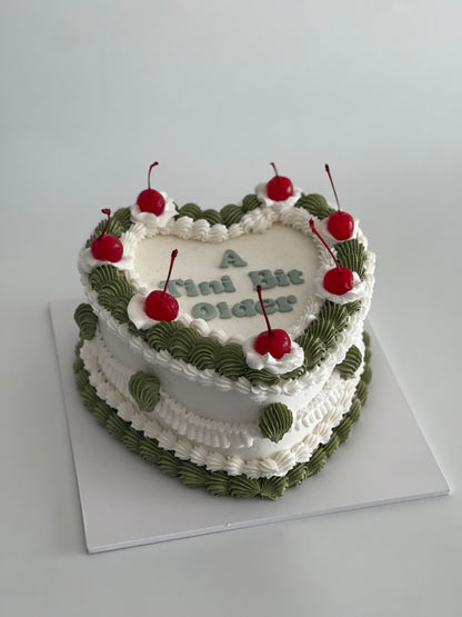 Vintage Heart Cake