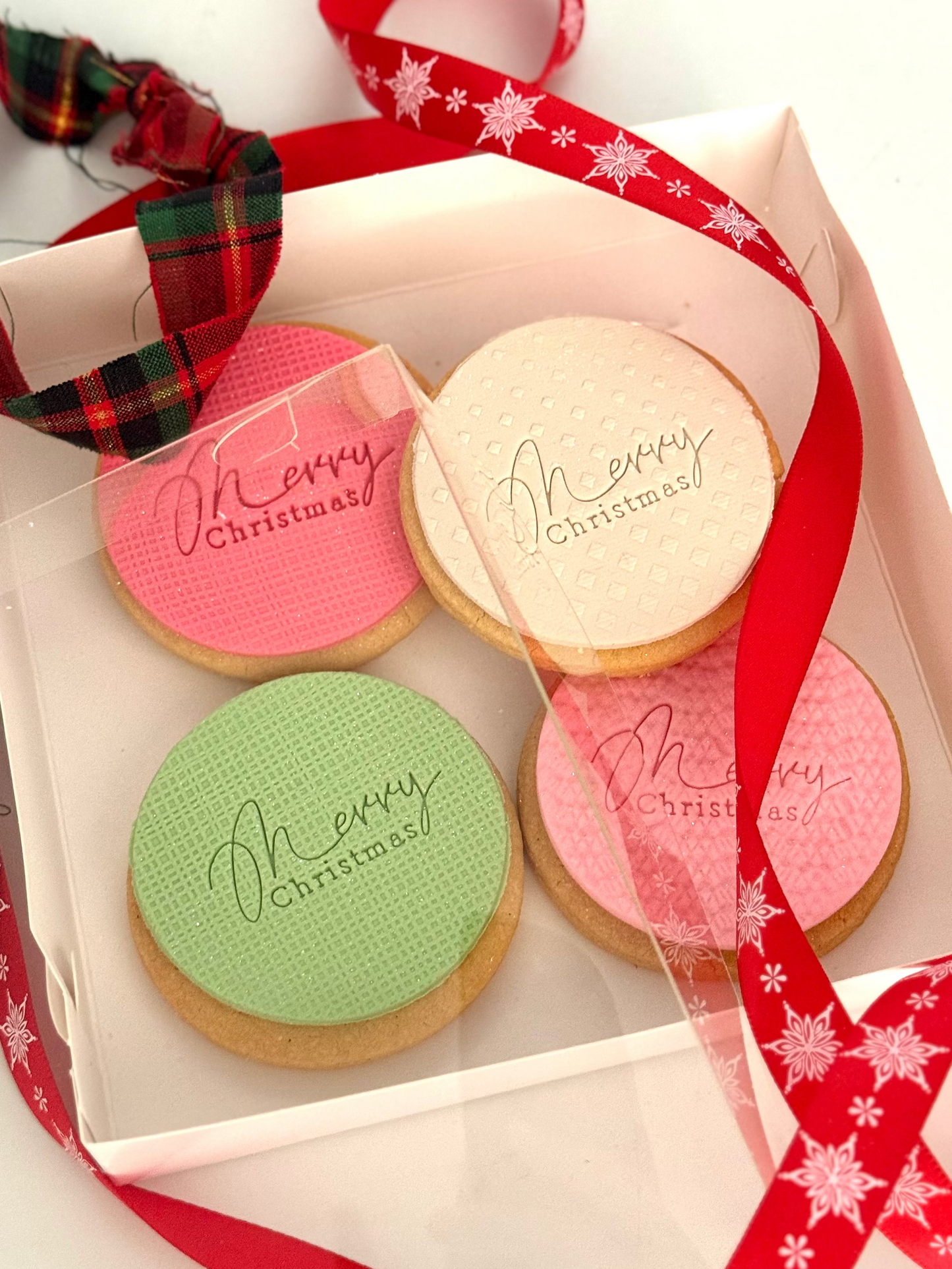 Merry Christmas Cookies Pack of 4