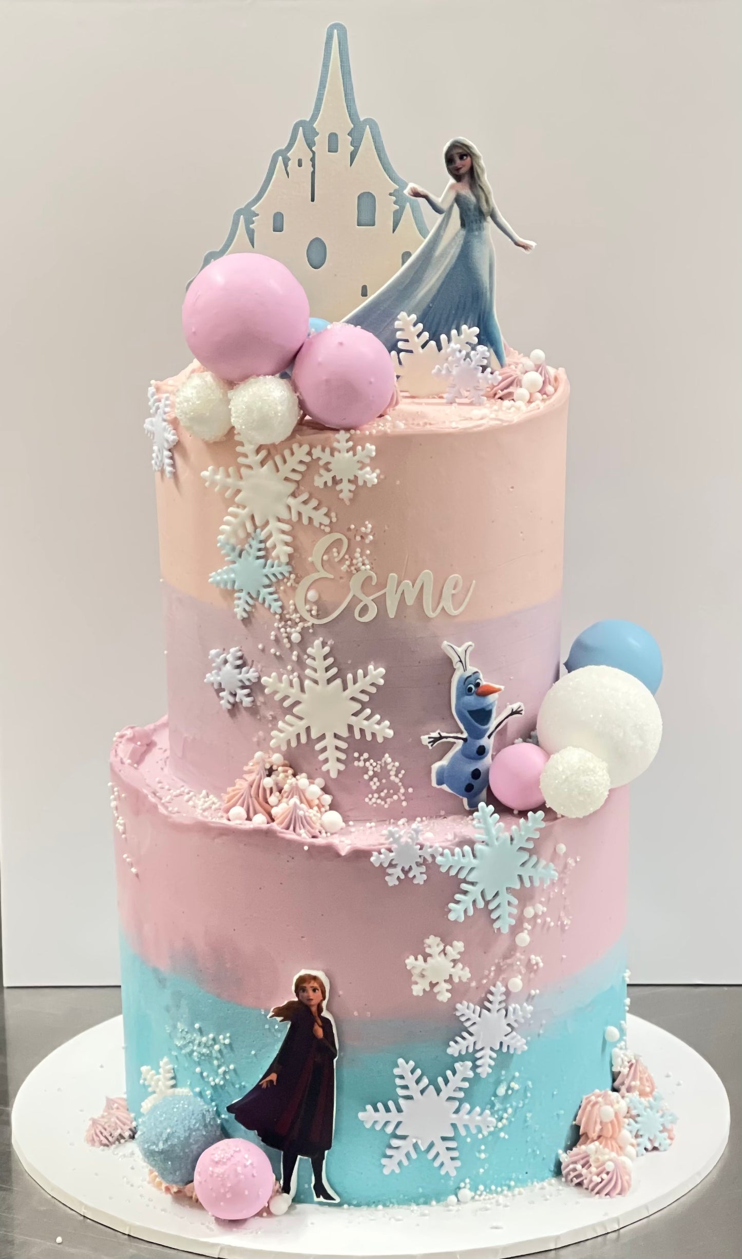 2 Tier Cake - 7 inch + 5 inch tall tiers