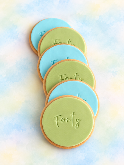 Milestone Birthday Cookies