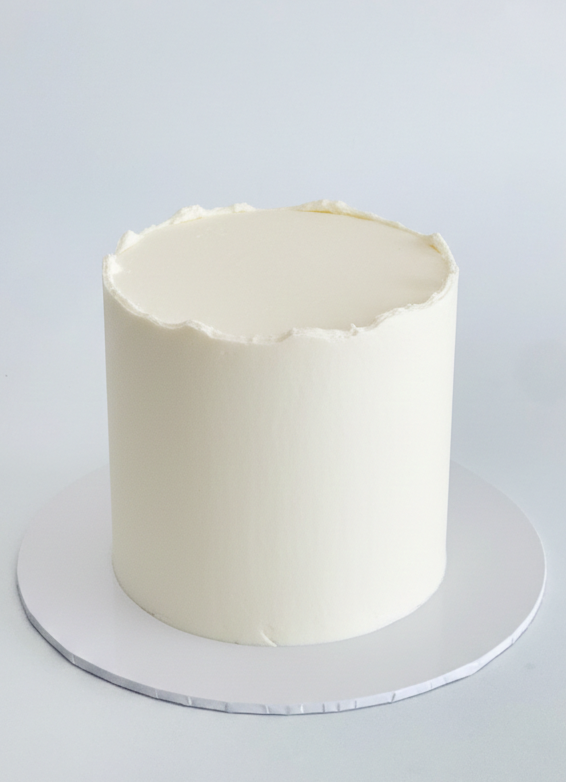 Plain iced cake
