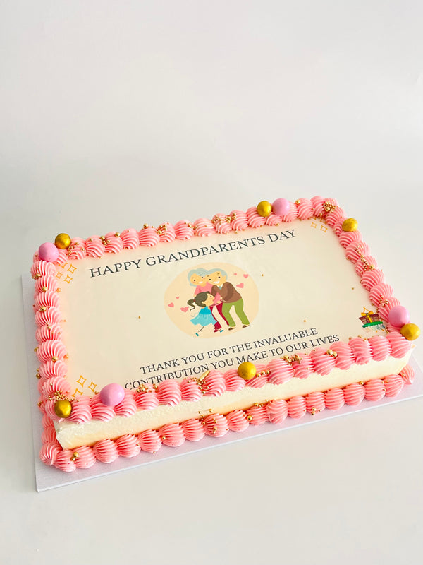 Logo Rectangle Cake – 160 Degrees