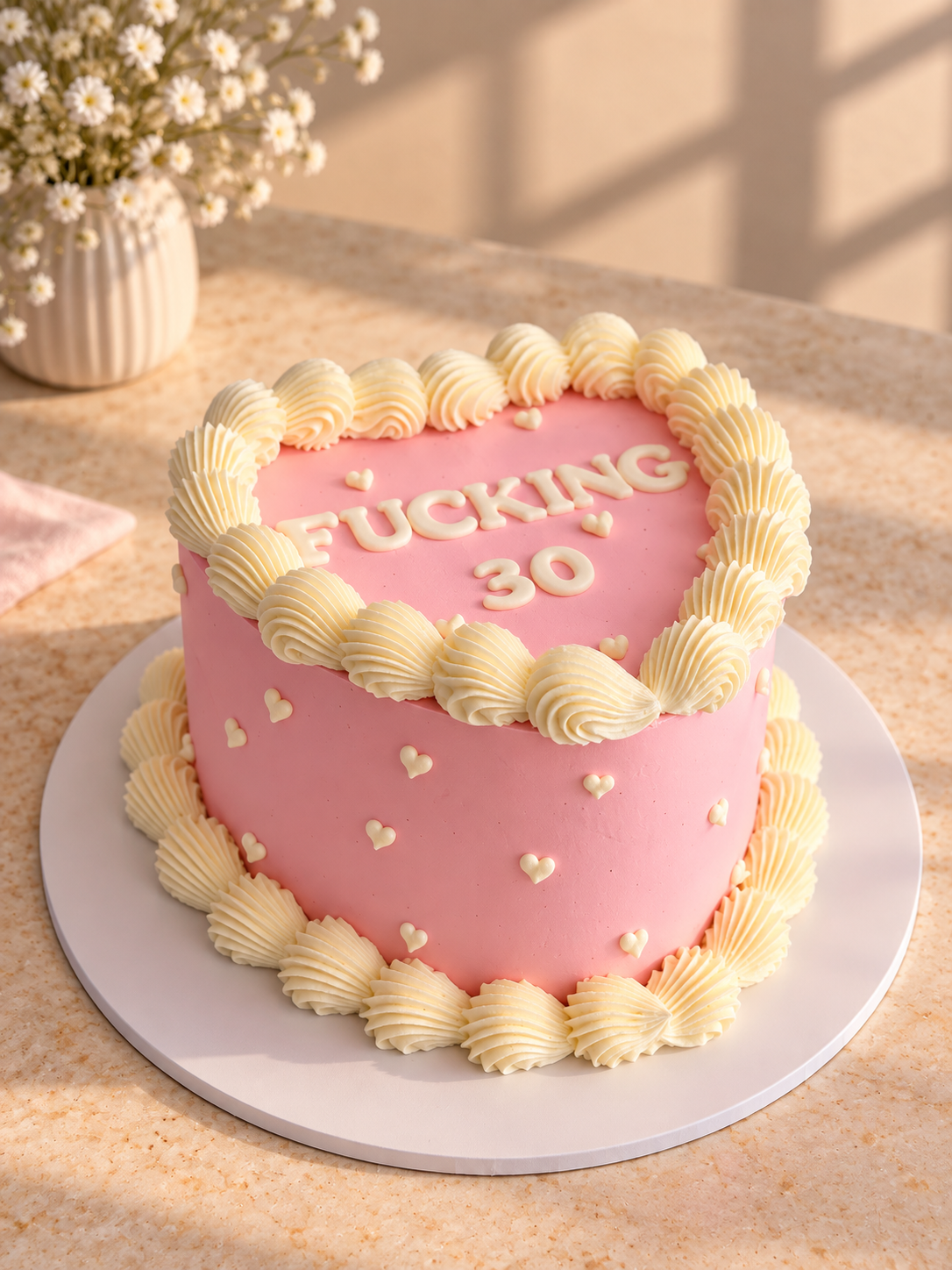 Sweetheart | Simple Vintage Heart Cake