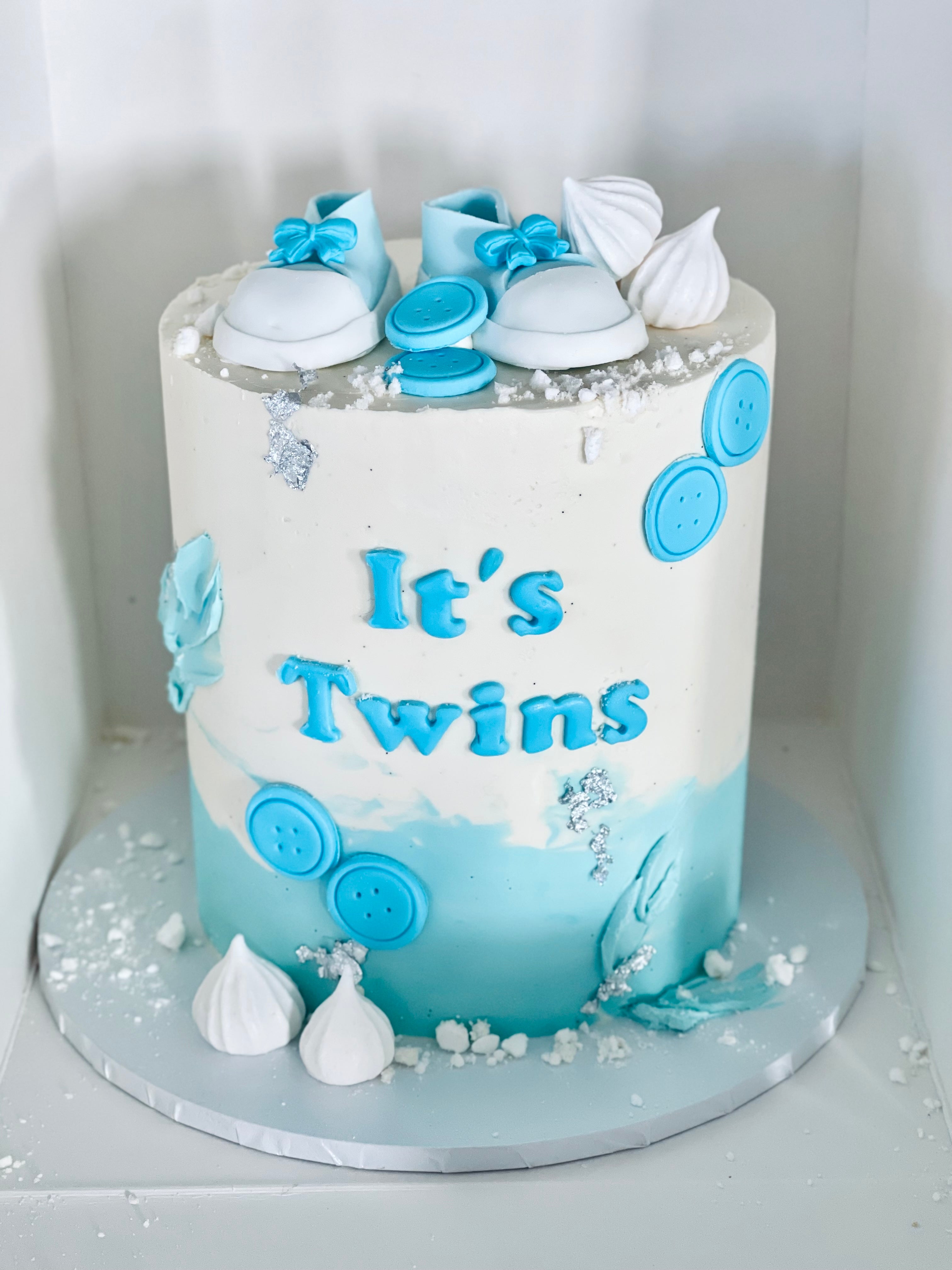 Baby shower cake for twins from 160Degrees