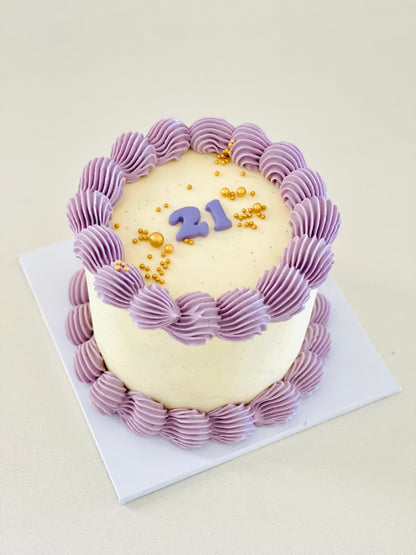 cute mini cake with birthday number