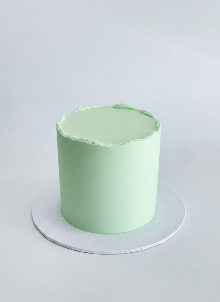 Plain iced cake - Mint Green